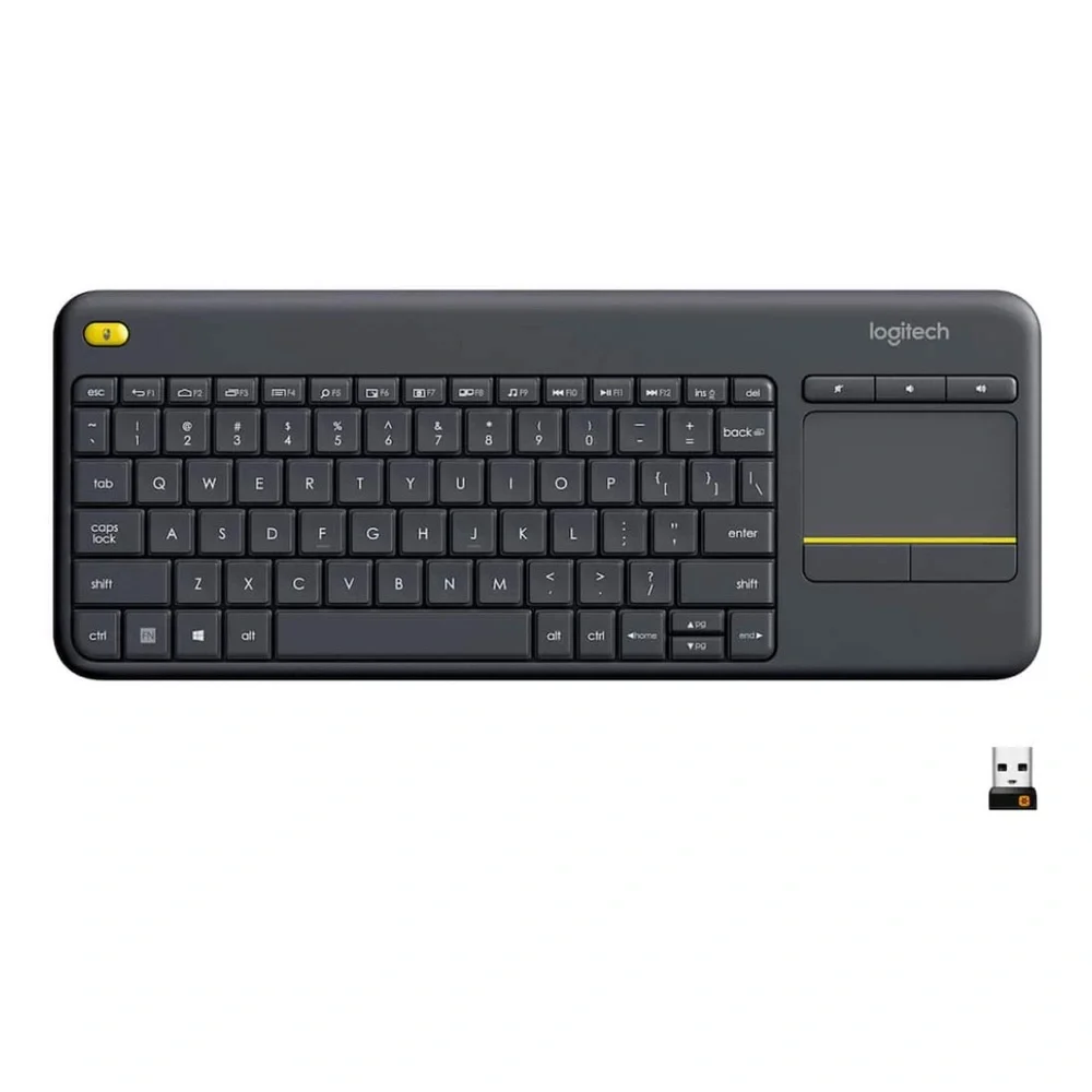 Logitech K400 Plus TKL Gunpowder Black Wireless Keyboard for PC/TV/Laptop/Tablet